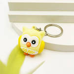 Yellow owl keychain by BDSart