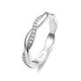 Silver twisted ring, Size 6 - 8 US