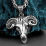 Ram head pendant, Stainless steel