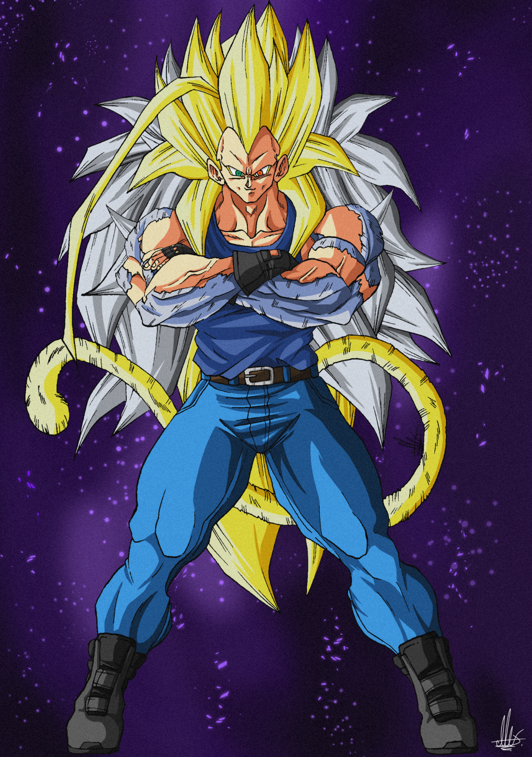 Vegeta ssj5 (PGV) - Render by Unkoshin on DeviantArt