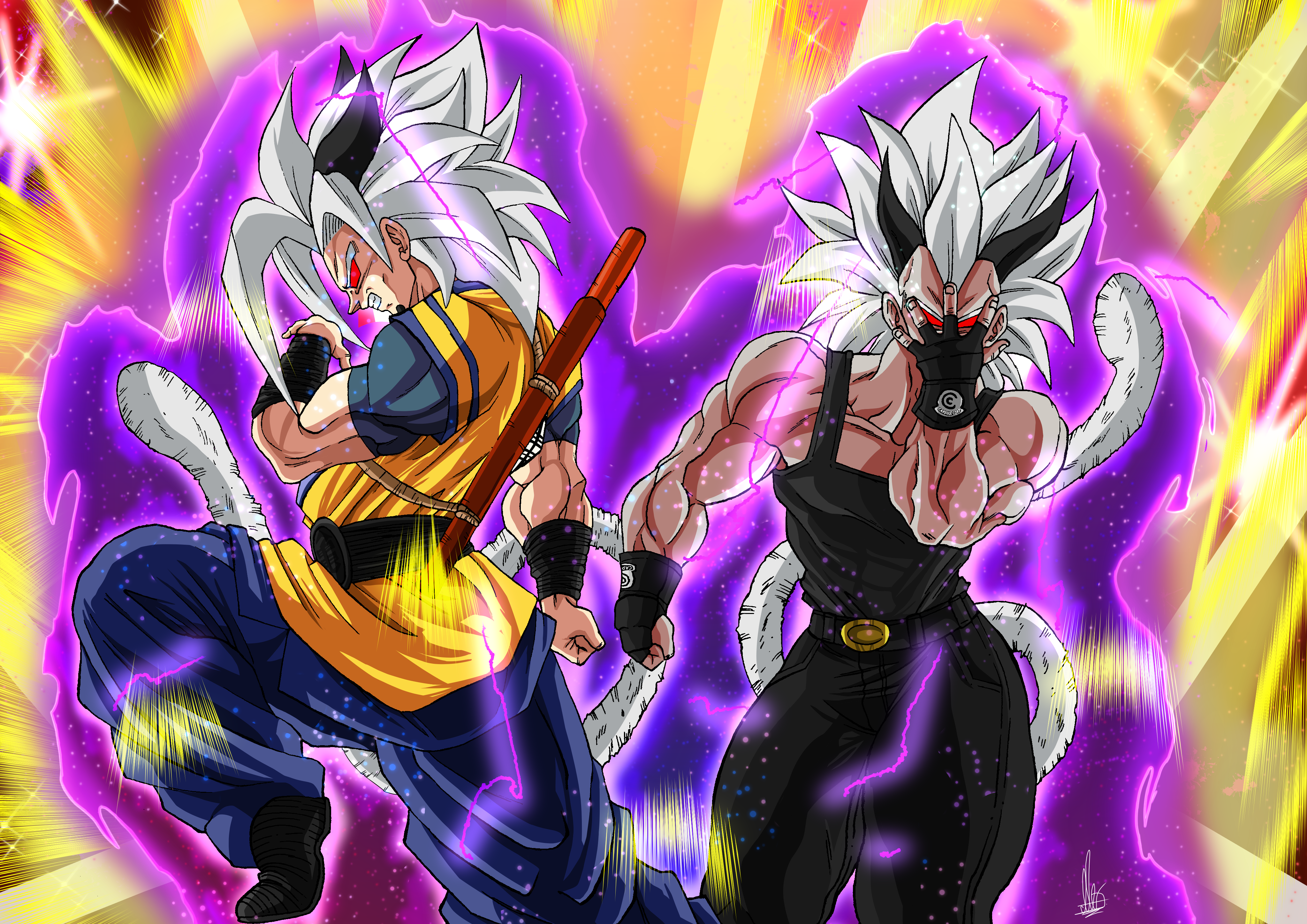 This is the ultimate power...Super Saiyan 9!!! by Unkoshin on DeviantArt