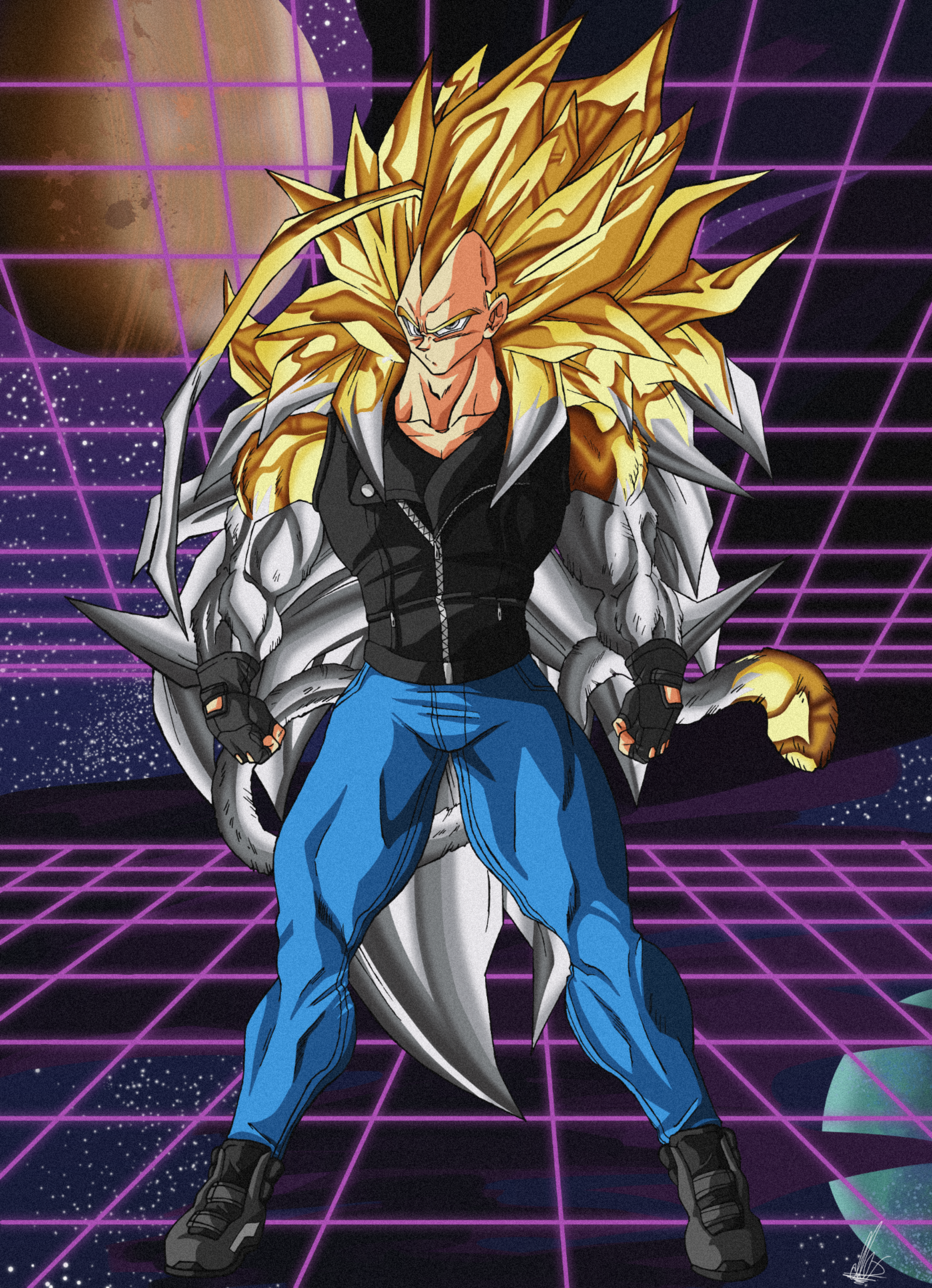 Vegeta ssj5 (PGV) - Render by Unkoshin on DeviantArt