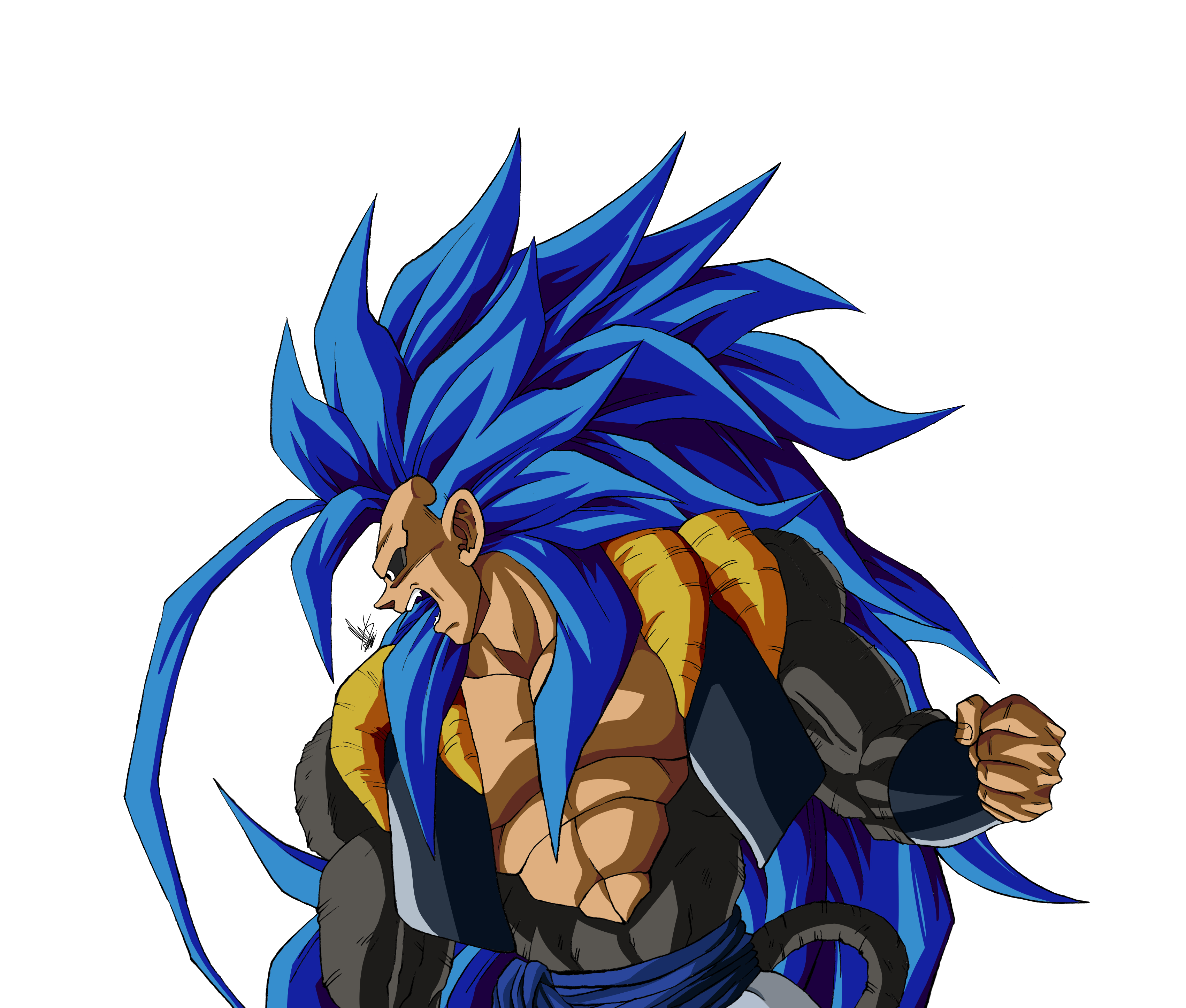 Gogeta ssj5 PGV version by Unkoshin on DeviantArt