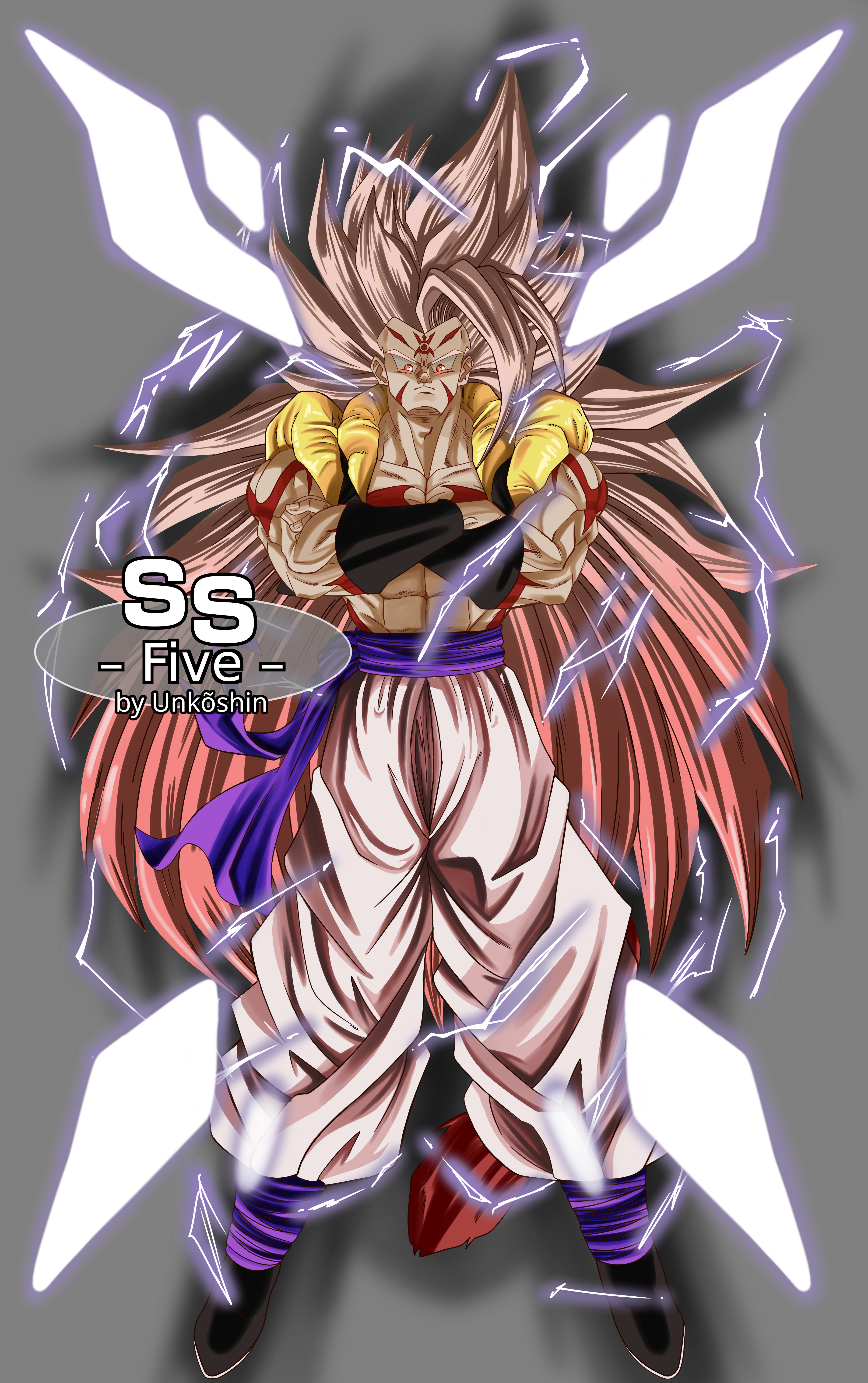 Gogeta ssj5 PGV version by Unkoshin on DeviantArt