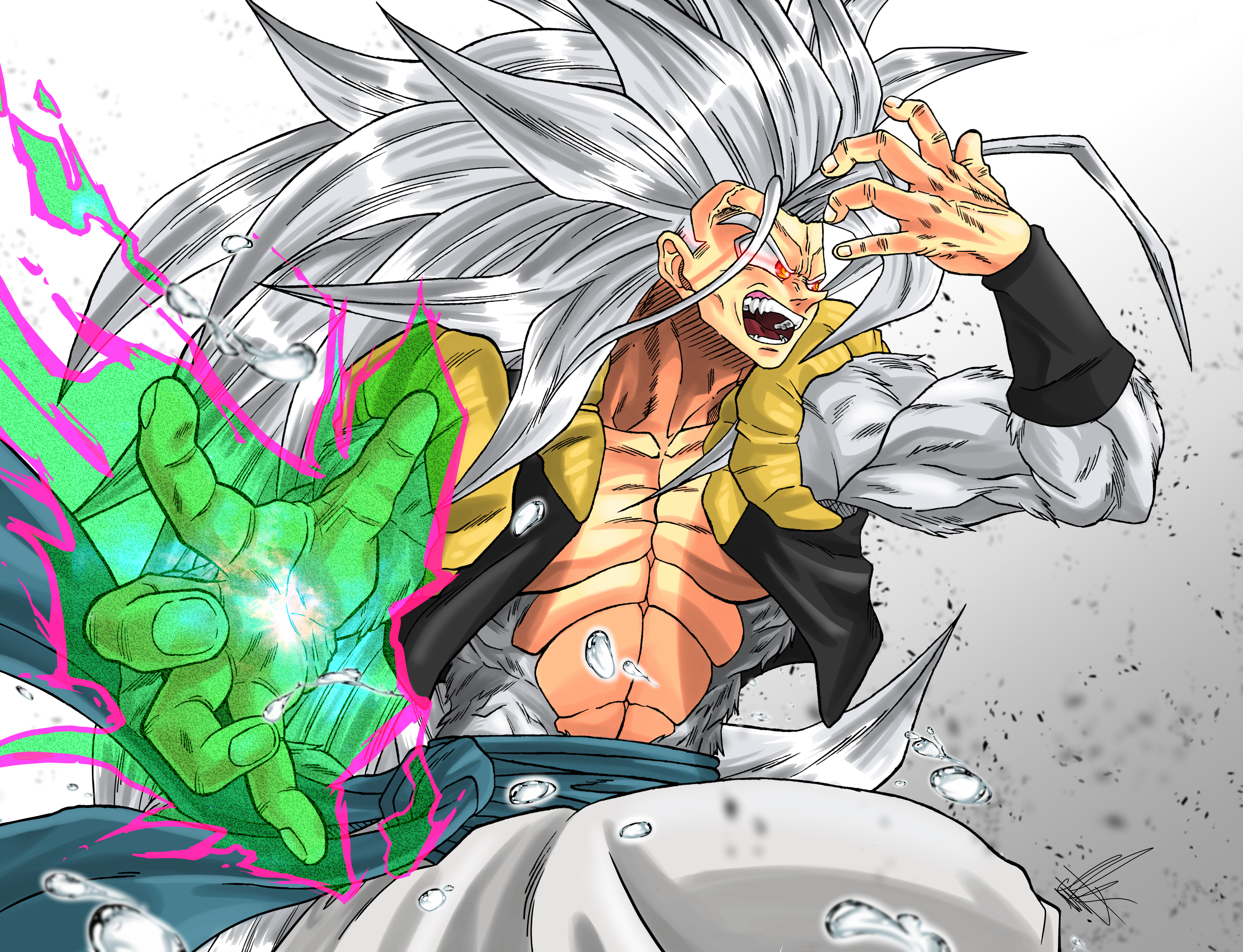 Ultra Instinct SSJ5 Goku by sainikaran9999 on DeviantArt