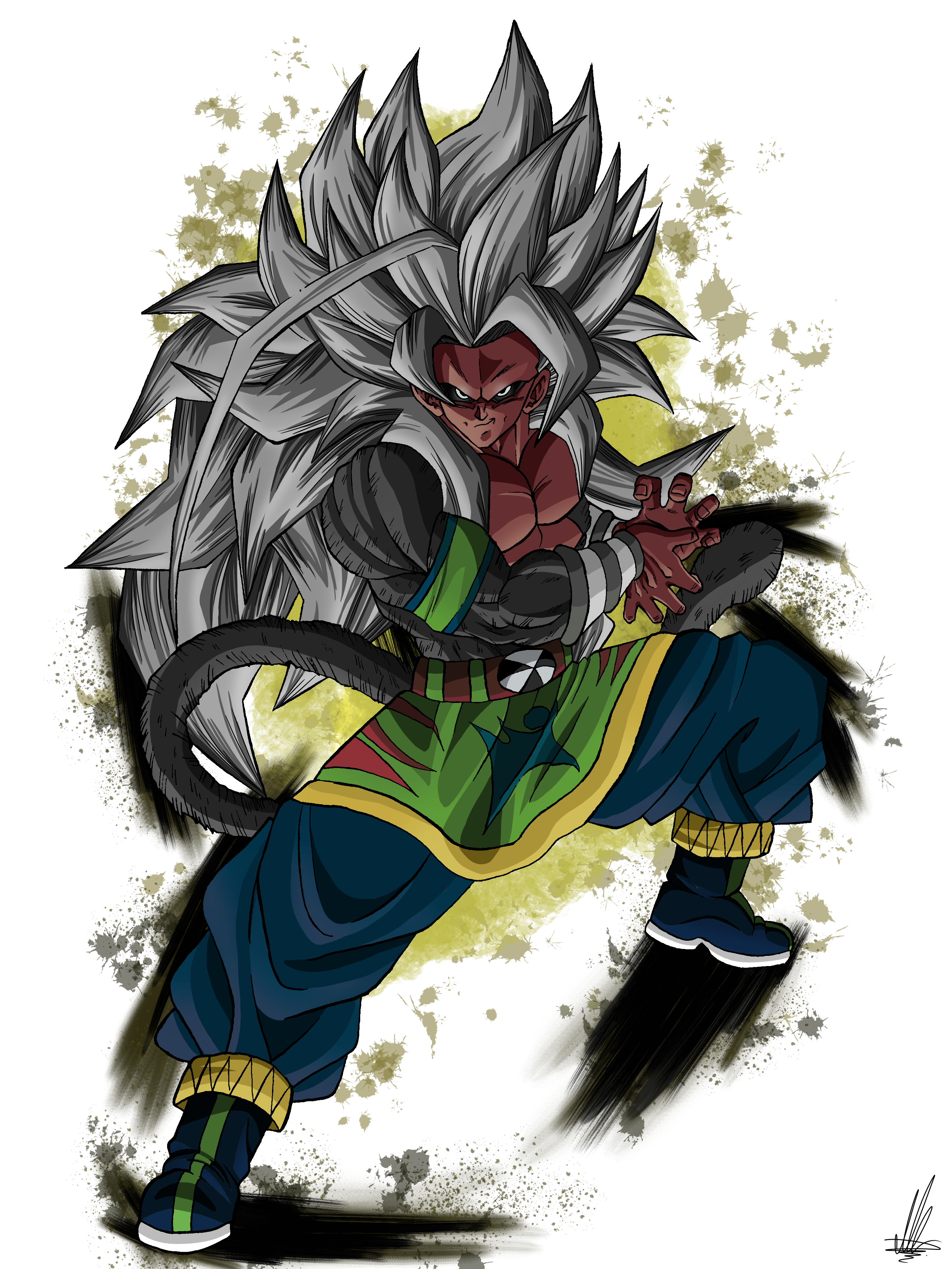Goku ssj5 kamehameha V2 by Unkoshin on DeviantArt