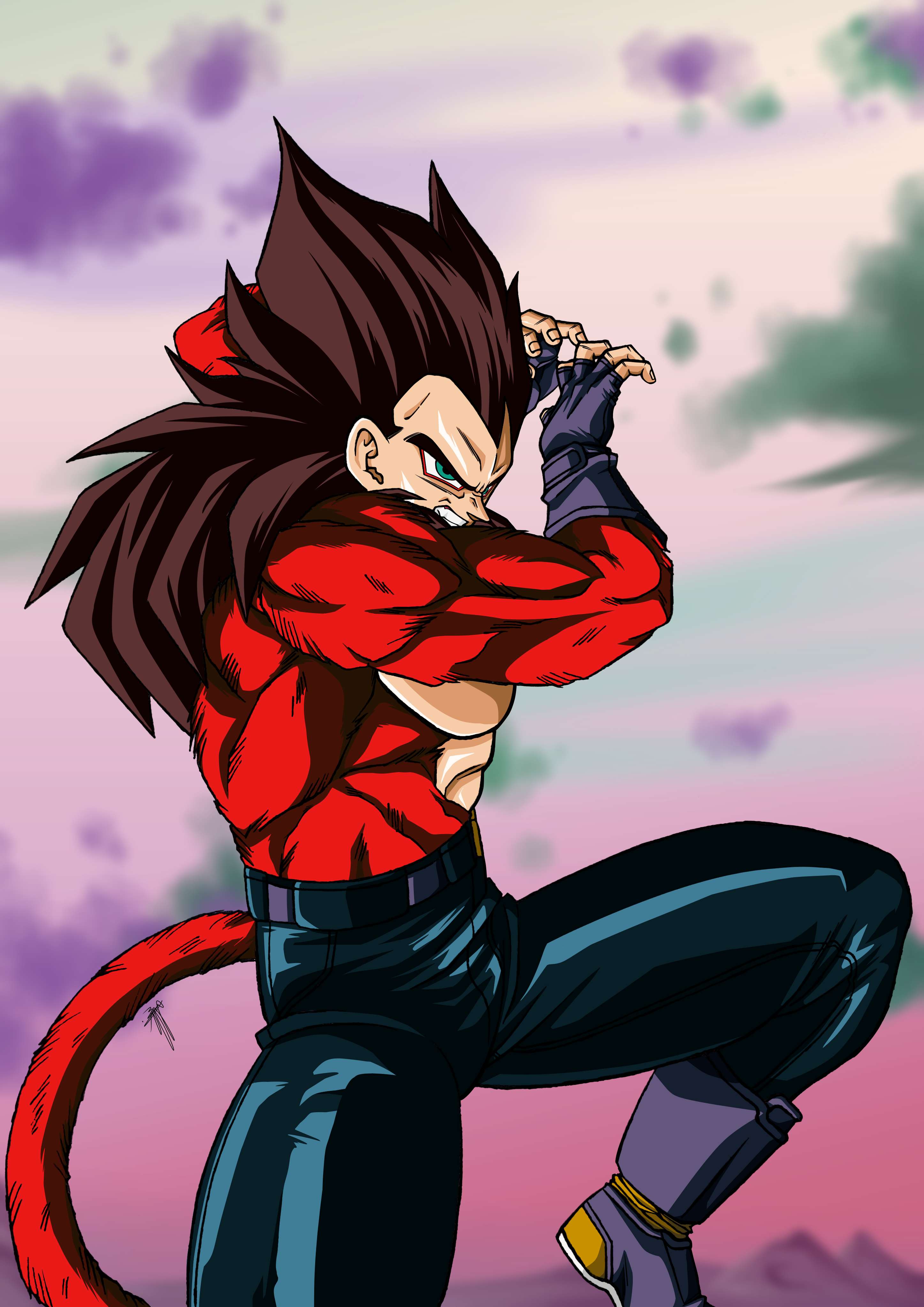 Vegeta ssj5 (PGV) - Render by Unkoshin on DeviantArt