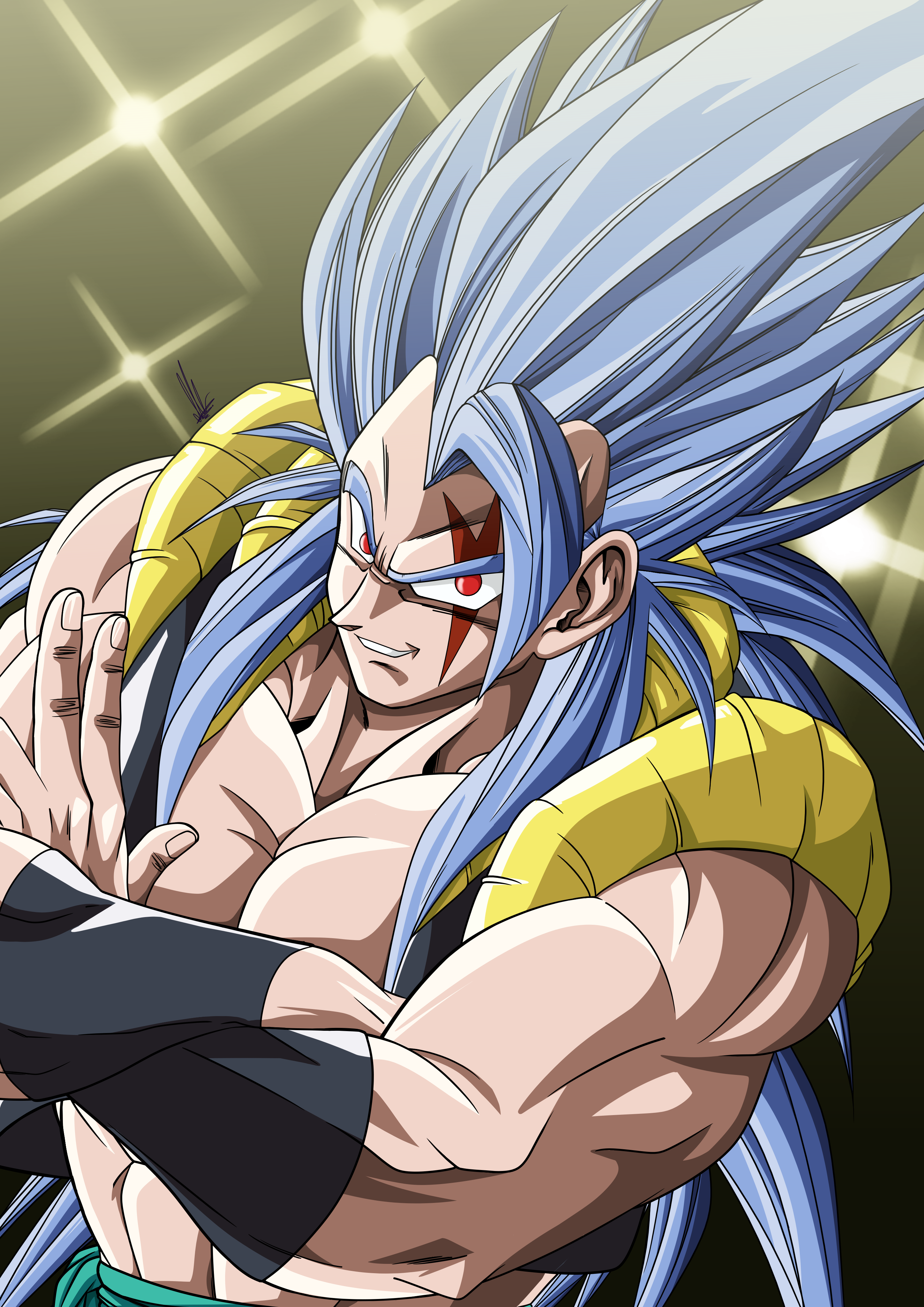 Gogeta ssj5 PGV version by Unkoshin on DeviantArt