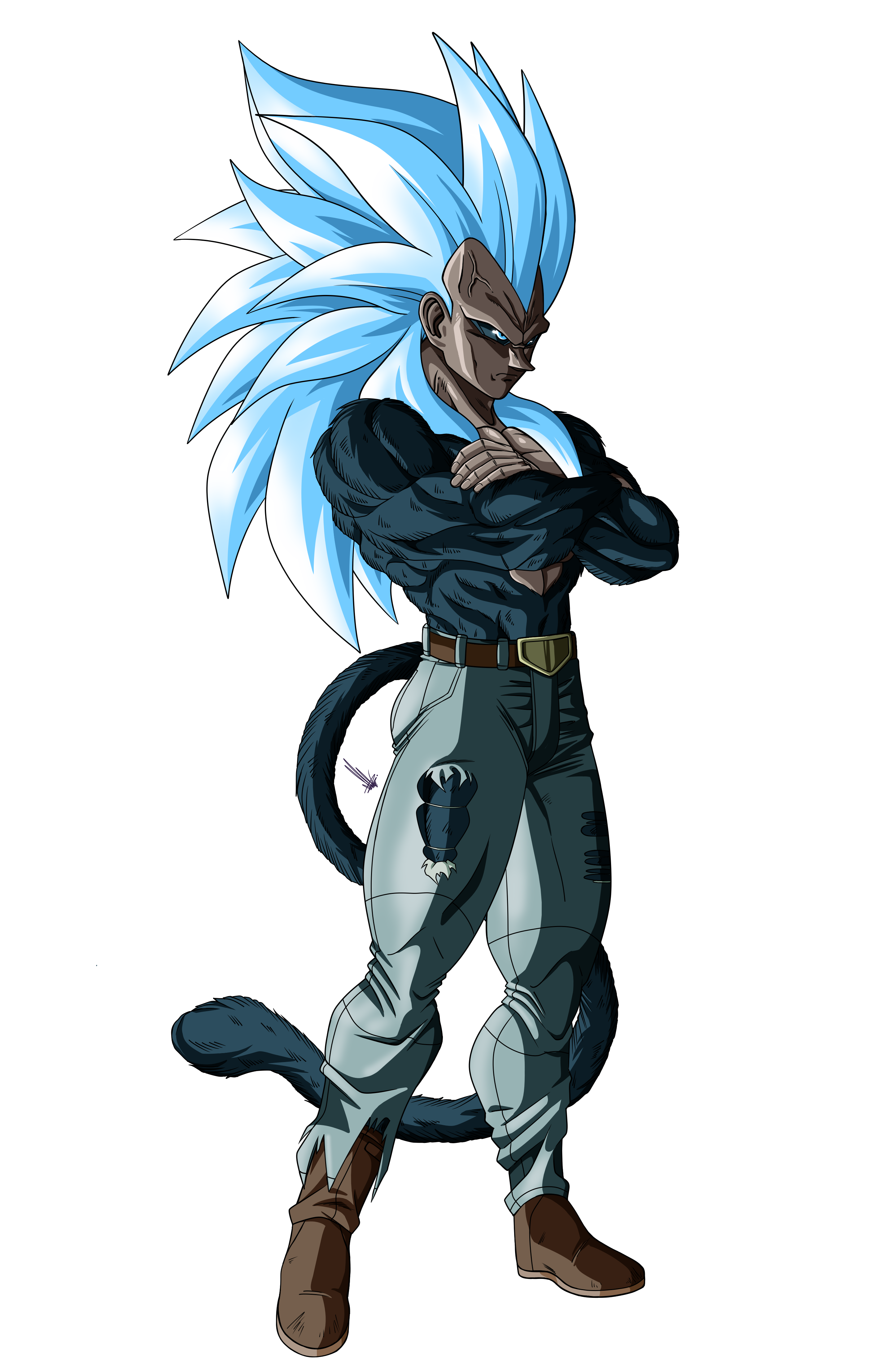 Ssj5 Vegeta by Unkoshin on DeviantArt