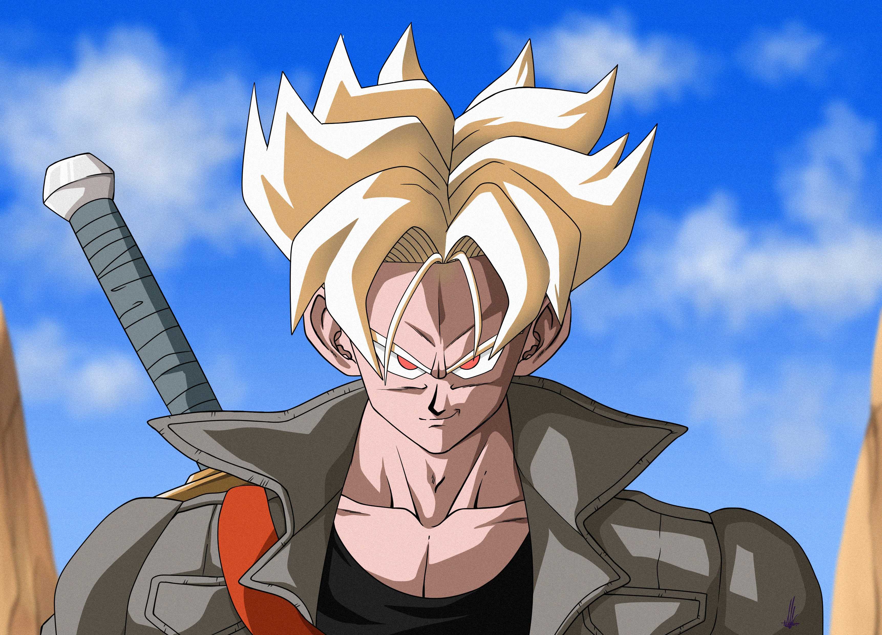 Trunks del Futuro SSJ  Dragon ball super manga, Anime dragon ball