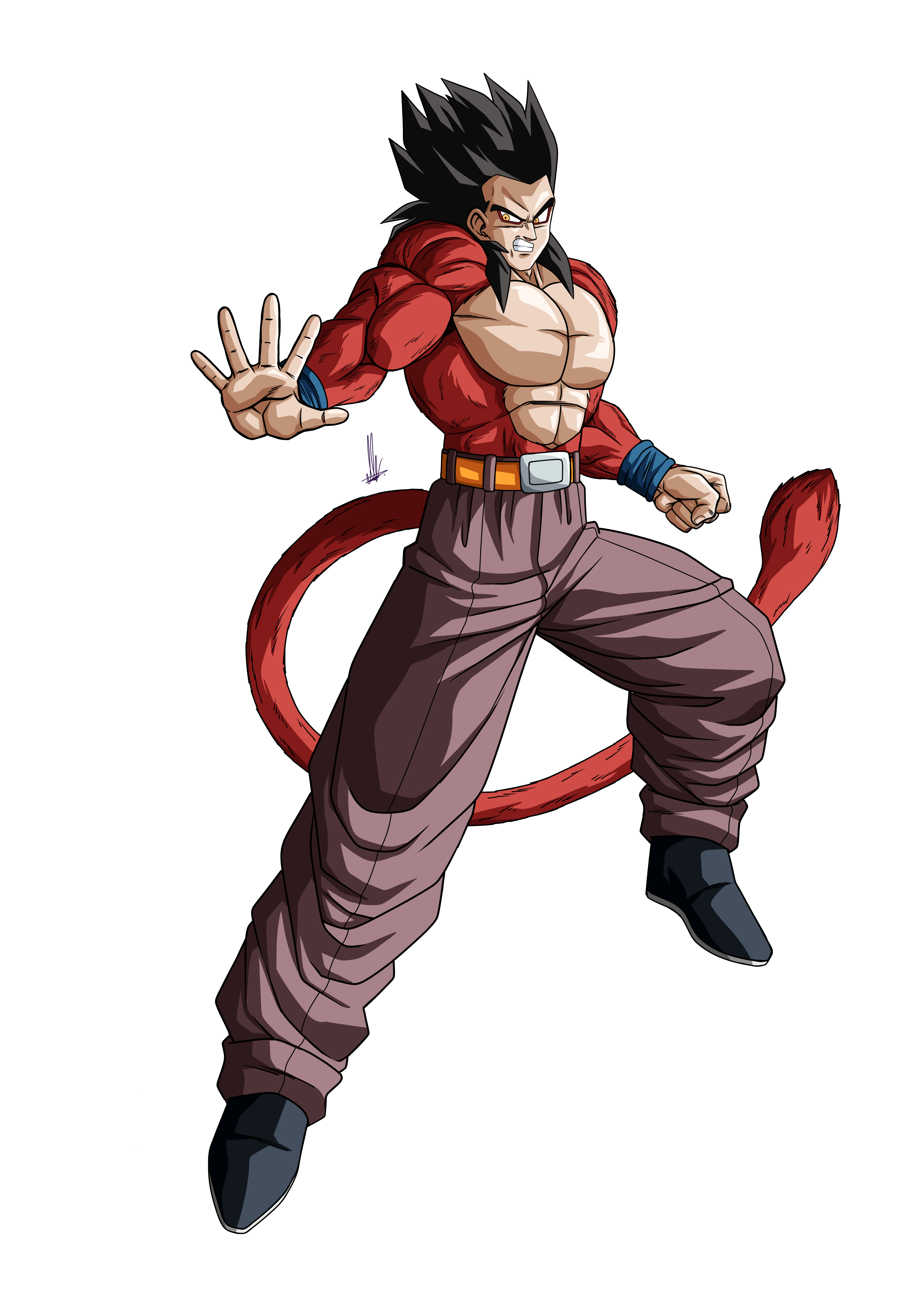 Super Saiyan 4 Gohan (AF - Toyble) by Unkoshin on DeviantArt