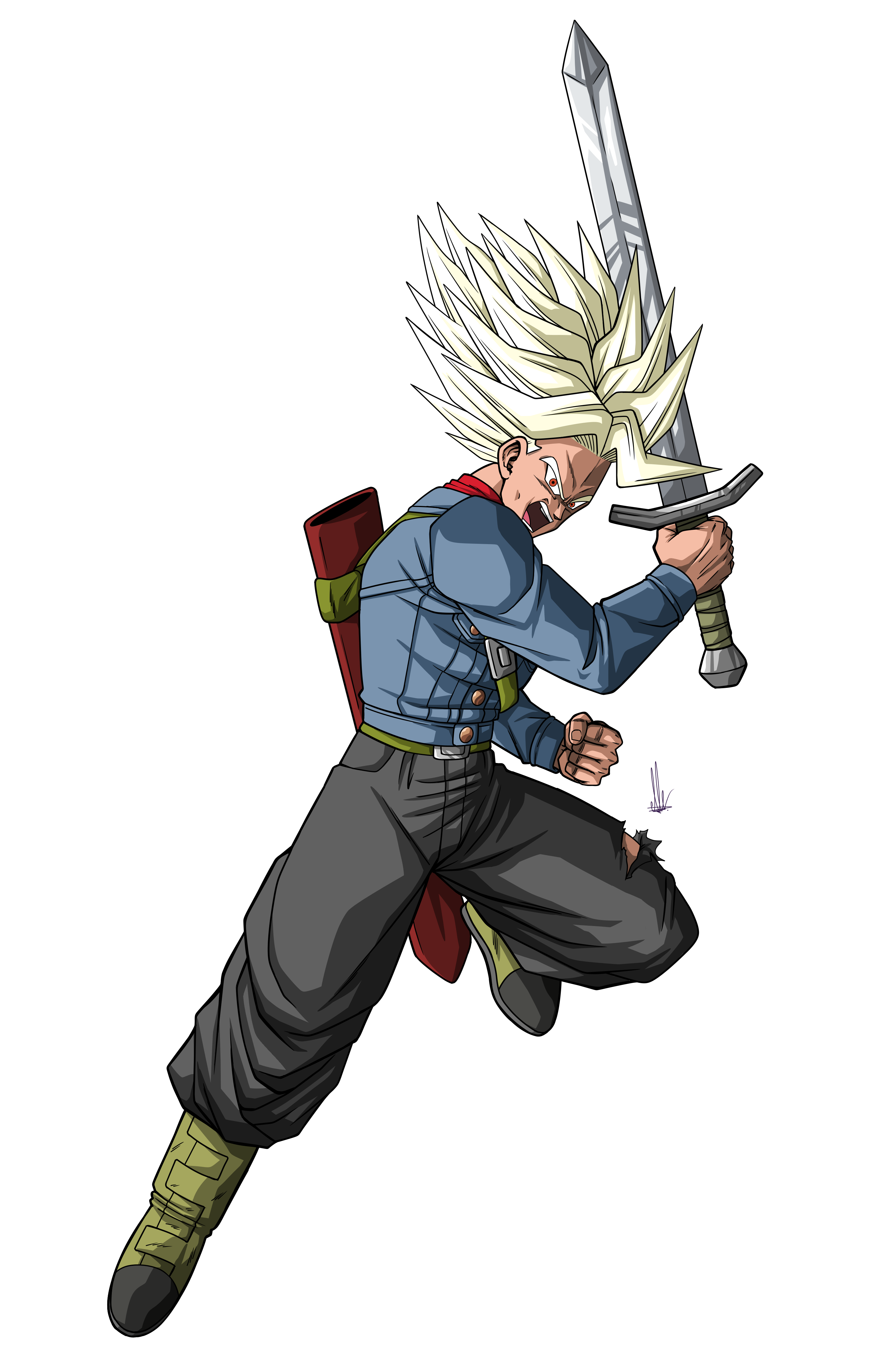 Future Trunks - Super Saiyan Rage (Render)