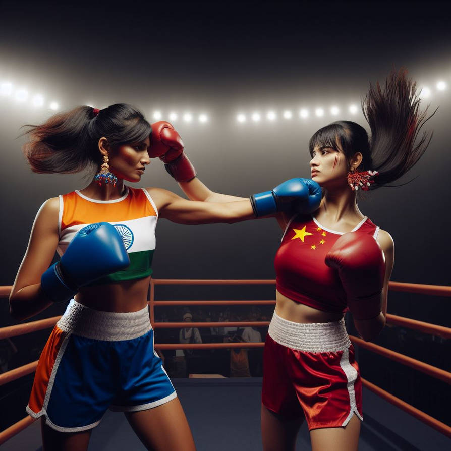 India Vs China Boxing by hulk1998jr on DeviantArt