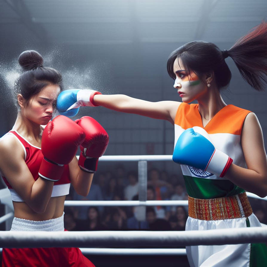 India Vs China Boxing by hulk1998jr on DeviantArt