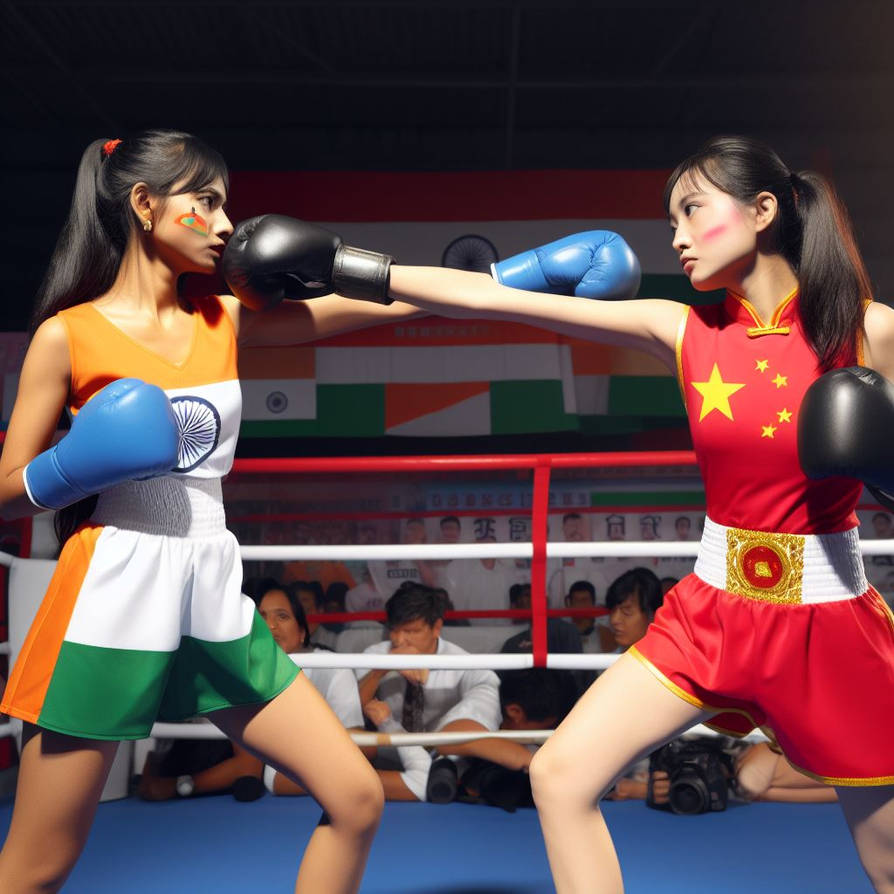 India Vs China Boxing by hulk1998jr on DeviantArt