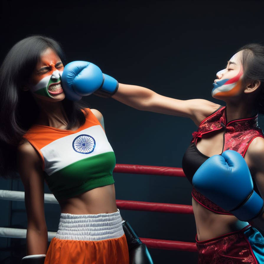 India Vs China Boxing by hulk1998jr on DeviantArt
