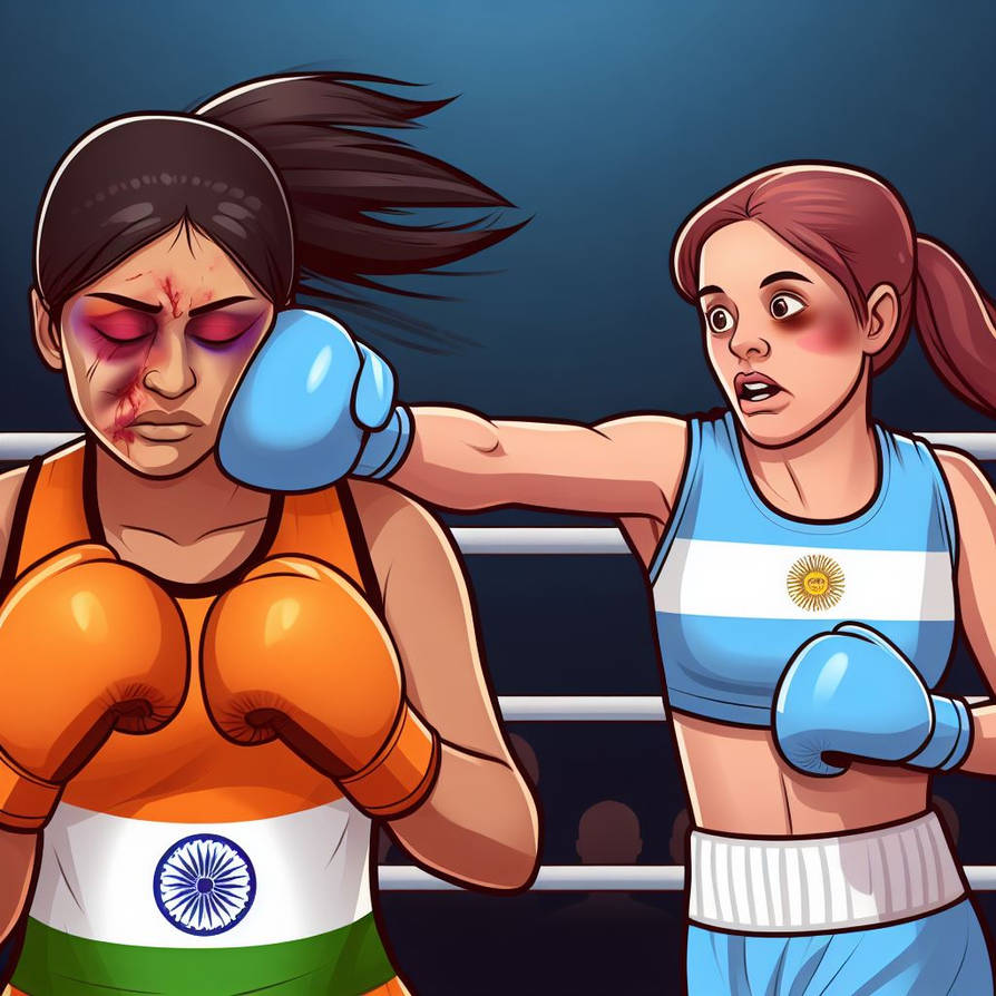 Deviantart International Boxing India Vs Argentina Boxing by hulk1998jr on DeviantArt