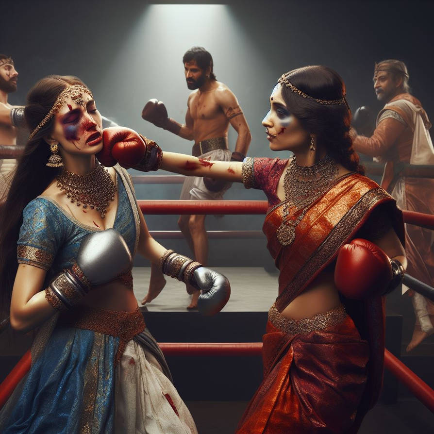 Indian princess boxing by hulk1998jr on DeviantArt