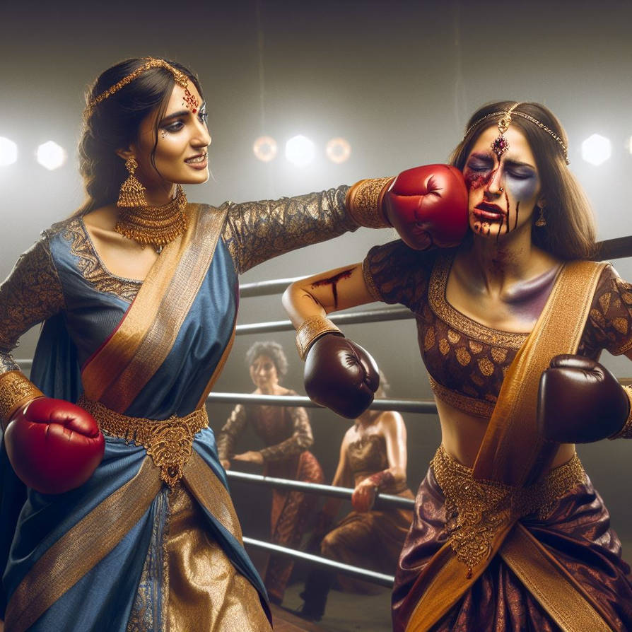 Indian princess boxing by hulk1998jr on DeviantArt