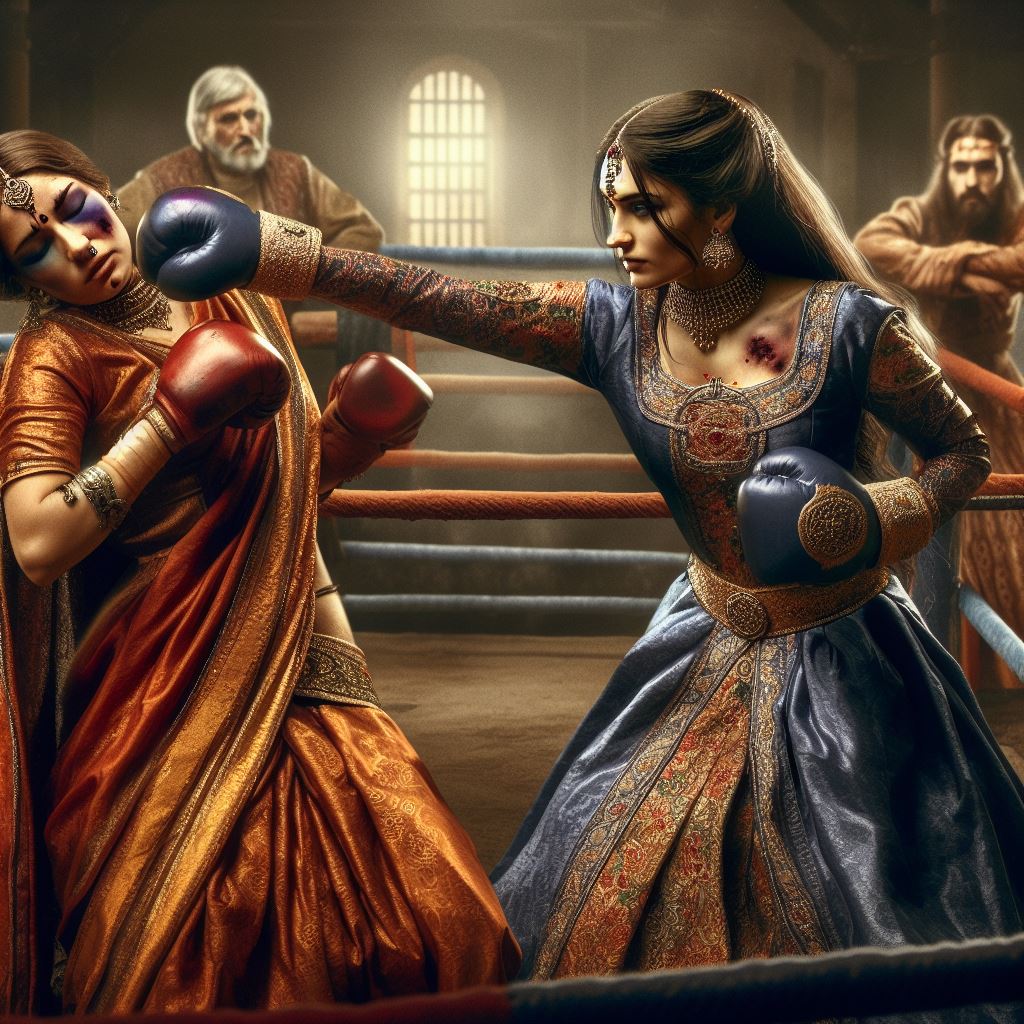 Indian princess boxing by hulk1998jr on DeviantArt