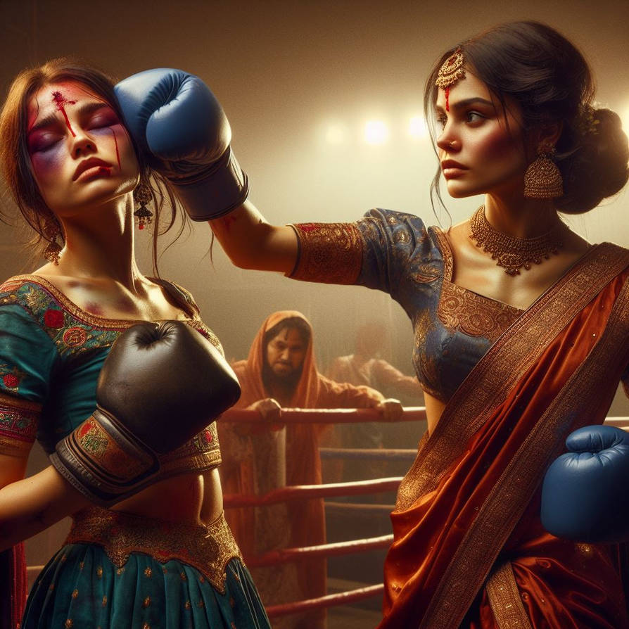 Indian princess boxing by hulk1998jr on DeviantArt