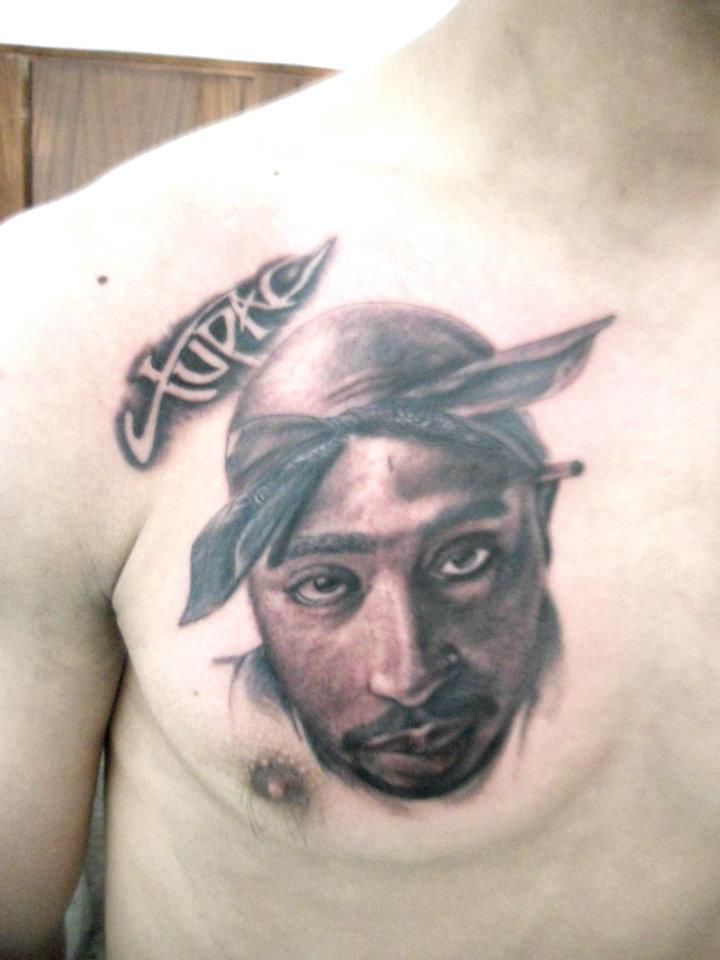Tupac Back Tattoos