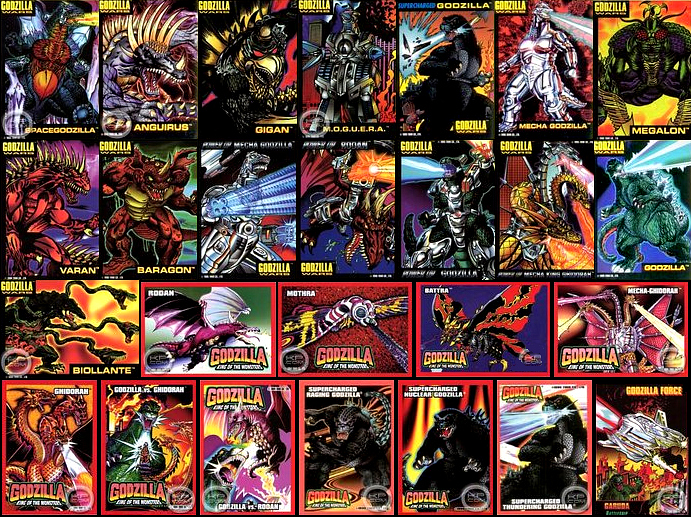 Godzilla - Holographic Trading Card Stickers 