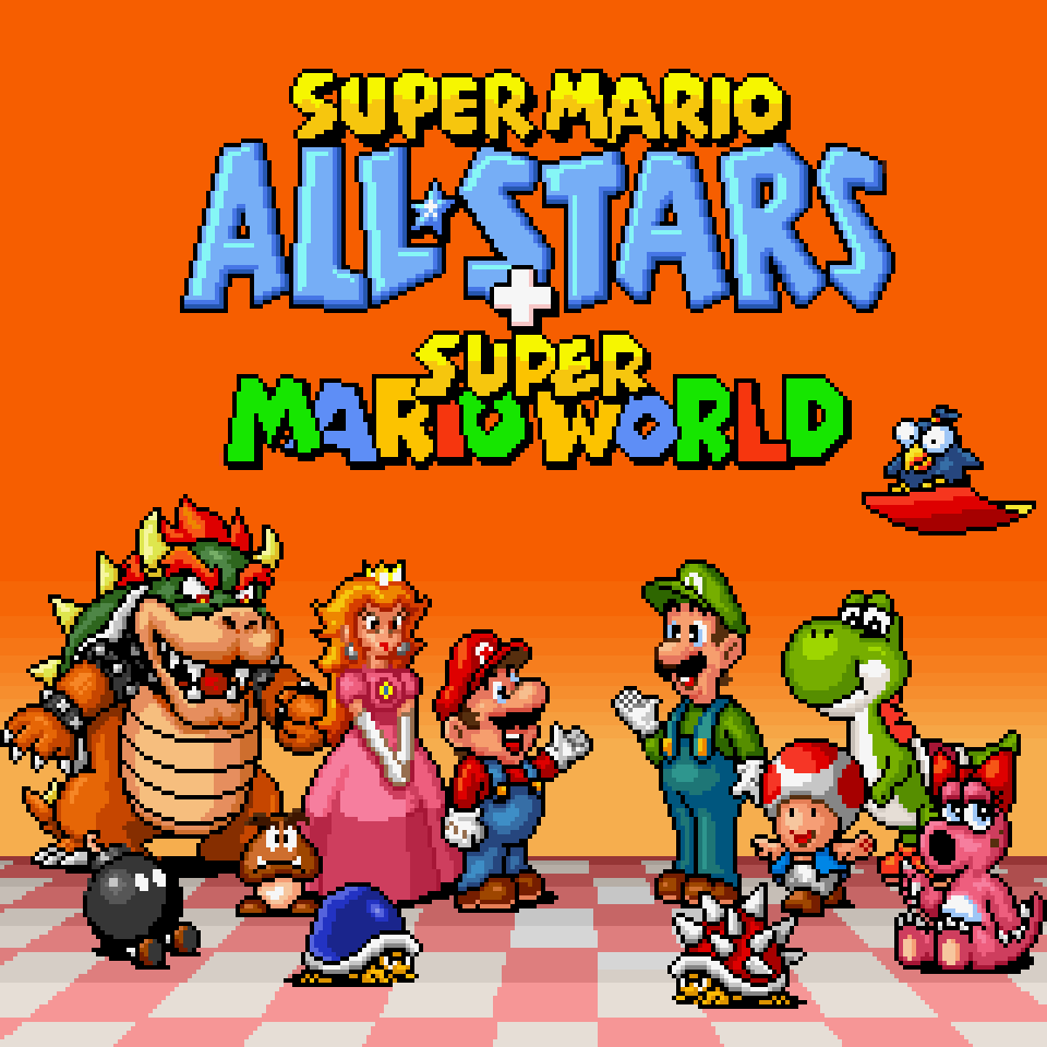 Super Mario All-Stars+World PT-BR Logo (Ingame) by BMatSantos on DeviantArt