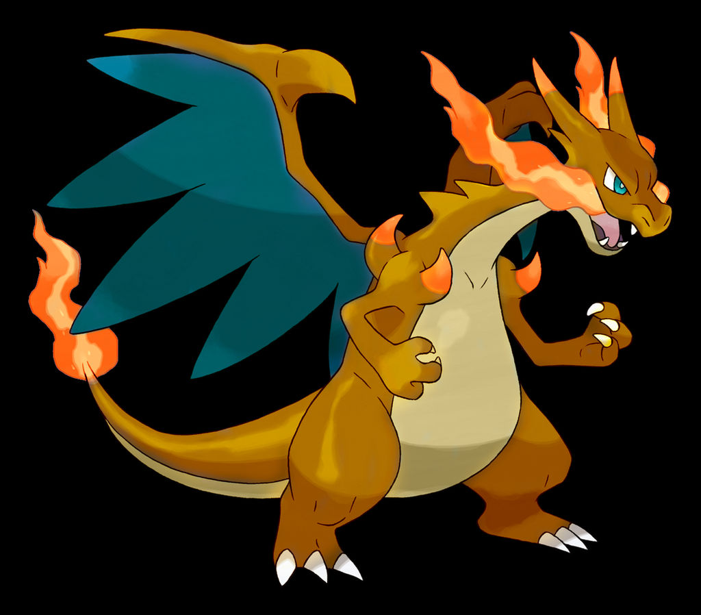 shiny mega charizard X by avatarfan25 on DeviantArt