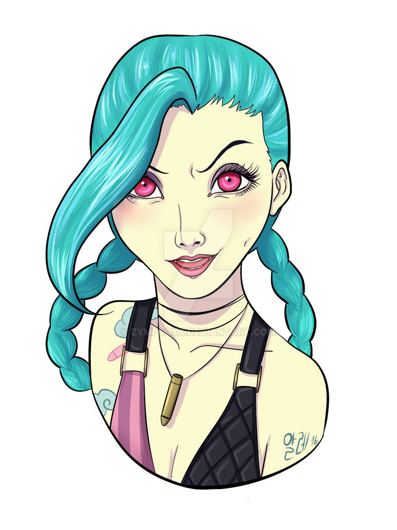 Jinx -Sticker design by ZymploxX on DeviantArt