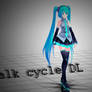 [MMD] Walk cycle [Motion DL]