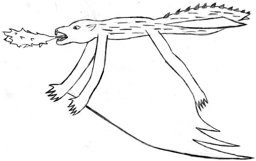 monster sketch: mutant flying squirrel