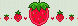 Pixel Strawberry Divider