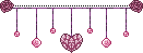 Crystal Heart and Rose Pixel Divider
