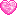 Sparkly Pink heart Pixel Bullet
