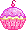 Cute Cupcake Pixel Bullet