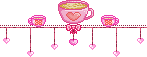 Pink Pixel Teacup Divider NF2U