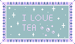 I love Tea Stamp by Nerdy-pixel-girl