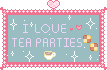 I love Tea Parties Stamp