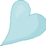 F2U Pixel Heart Light Blue