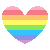 Rainbow Heart Icon 2 F2U