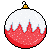 Red Snowy Xmas Ornament Icon F2U by Nerdy-pixel-girl