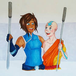 Avatar Aang and Korra