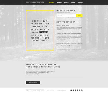 How to make it in tech blog, how to make it page