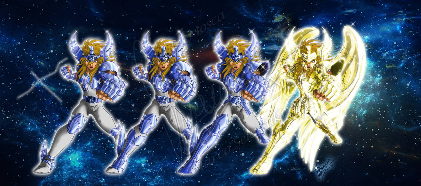 Cygnus Hyoga, cloth evolution *OCE by Sekishiki on DeviantArt