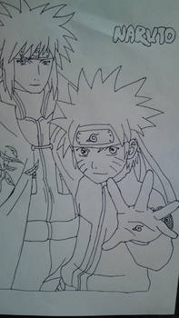 Fourth Hokage + Naruto Uzumaki