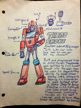 Character Bio Sheet: Autobot Treadsmoke