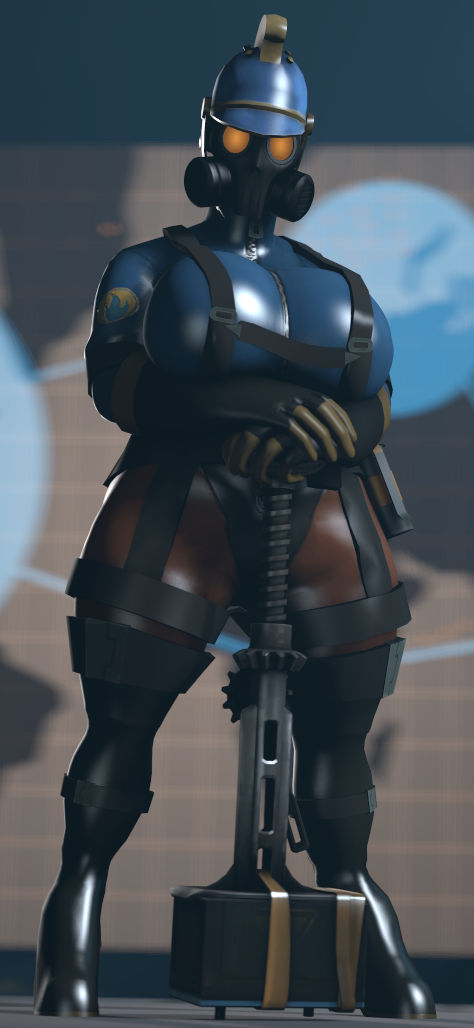 Fem Pyro Model TF2 Femme Pyro Standing Tall by Schwacker on DeviantArt