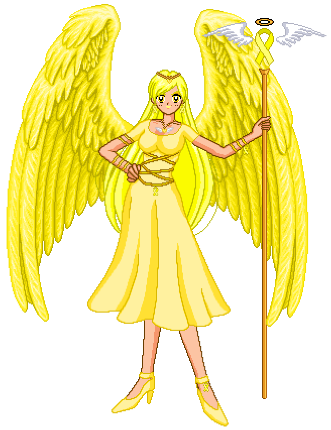 Yellow Ribbon Awarness Angel