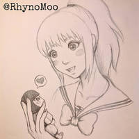 Spirited Away - Chihiro High School Sketch 